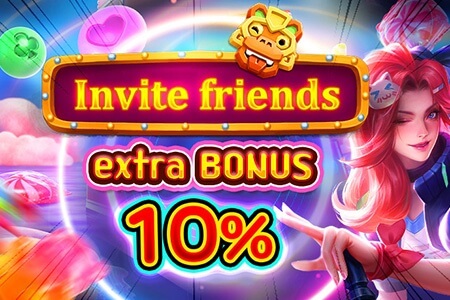Invite friends to get 10% bonus